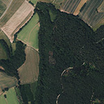 Die Lage von Wallenfels im Orthofoto