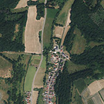 Die Lage von Oberwertheims-Mühle im Orthofoto