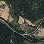 Die Lage von Lämmerthal im Orthofoto