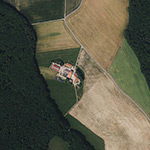 Die Lage von Kahlhausen im Orthofoto