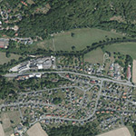 Die Lage von Muthen im Orthofoto