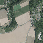 Die Lage von Drahausen im Orthofoto