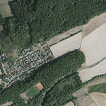 Die Lage von Ickenhausen im Orthofoto
