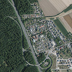 Die Lage von Waldeslust im Orthofoto