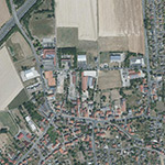Die Lage von Fuldabrück im Orthofoto