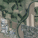 Die Lage von Deckershausen im Orthofoto