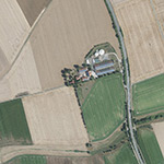 Die Lage von Melchershof im Orthofoto