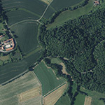 Die Lage von Habichtsteiner Mühle im Orthofoto