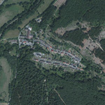 Die Lage von Waldhof im Orthofoto