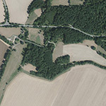 Die Lage von Ziegelhütte im Orthofoto