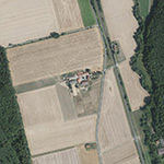 Die Lage von Schießbach im Orthofoto