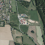 Die Lage von Lindenhof im Orthofoto