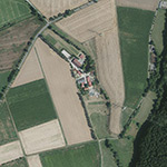 Die Lage von Südhof im Orthofoto