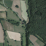 Die Lage von Osterberg (Zechen) im Orthofoto