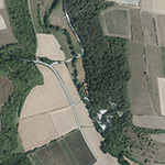 Die Lage von Steinmühle im Orthofoto