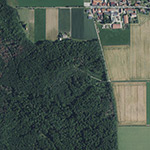 Die Lage von Watberg im Orthofoto