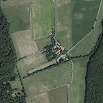 Die Lage von Waldhof im Orthofoto
