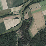 Die Lage von Brederich im Orthofoto