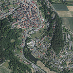 Die Lage von Obermühle im Orthofoto