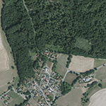 Die Lage von Forsthaus Ost im Orthofoto