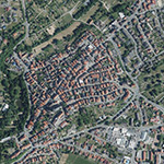 Die Lage von Wolfhagen, Stadt im Orthofoto