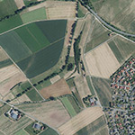 Die Lage von Germansen im Orthofoto