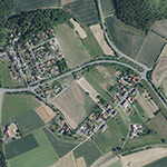 Die Lage von Gasterfeld im Orthofoto