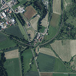Die Lage von Horkenhäusermühle im Orthofoto