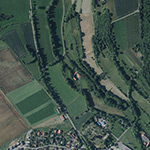 Die Lage von Untermühle im Orthofoto