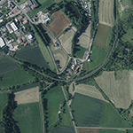 Die Lage von Horkenhausen im Orthofoto