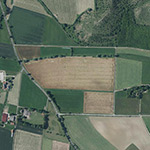 Die Lage von Volkersen im Orthofoto