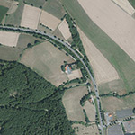 Die Lage von Alte Glashütte im Orthofoto