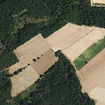 Die Lage von Eschbach im Orthofoto