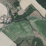 Die Lage von Ziegelhütte im Orthofoto