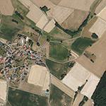 Die Lage von Grenzebach im Orthofoto