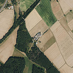 Die Lage von Hermeshof im Orthofoto
