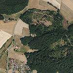 Die Lage von Haus Samtholz im Orthofoto