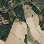 Die Lage von Georgenthal im Orthofoto