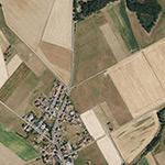 Die Lage von Steinmühle im Orthofoto