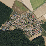 Die Lage von Welcherod im Orthofoto
