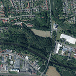 Die Lage von Blaue Mühle im Orthofoto