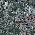 Die Lage von Weitmühle im Orthofoto
