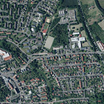 Die Lage von Ziegelhütte im Orthofoto