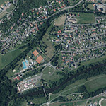 Die Lage von Siechenkapelle im Orthofoto