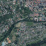 Die Lage von Hospital im Orthofoto