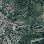 Die Lage von Niederndorf im Orthofoto