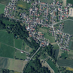 Die Lage von Obermöllrich (Burg) im Orthofoto