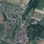Die Lage von Obermühle im Orthofoto