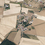 Die Lage von Bellnhausen im Orthofoto
