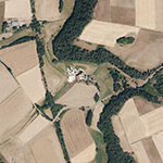 Die Lage von Hüchelmühle im Orthofoto